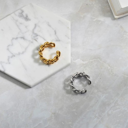 Chain ring gold-silver